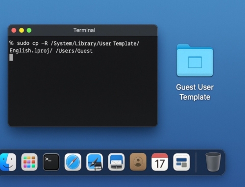 Mac Guest User Template Cookbook