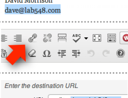 Linking Email Addresses in WordPress